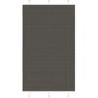 VidaXL Plissee Schwarz 120x200 cm Stoffbreite 119,4 cm Polyester