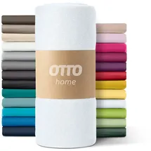 OTTO home Spannbettlaken Paprika Microfaser 200 x 200 cm weiß