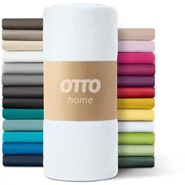 OTTO home Spannbettlaken Paprika Microfaser 200 x 200 cm weiß