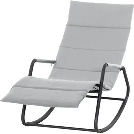 Siena Garden Aliano Schaukelliege 143 x 57 x 84 cm Anthrazit matt/Hellgrau