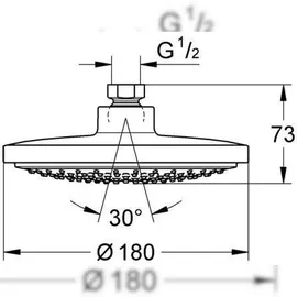 Grohe Euphoria Cosmopolitan Ø 180 mm mit Durchflusskonstanthalter chrom (27492000)