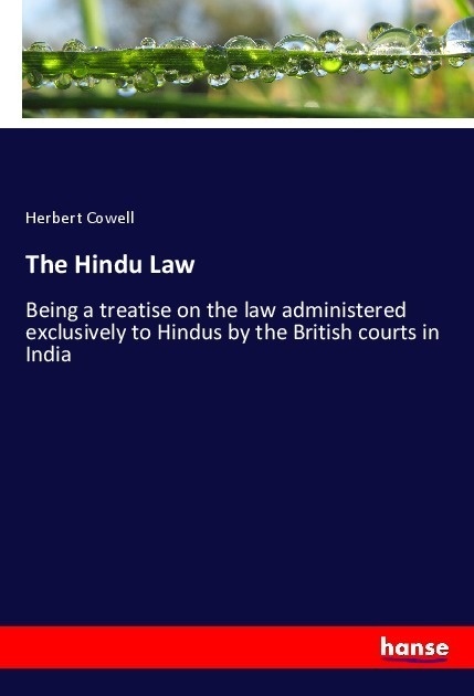 The Hindu Law - Herbert Cowell  Kartoniert (TB)