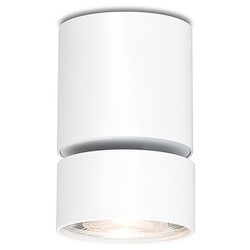 LED-Deckenaufbauleuchte Wittenberg 4.0 Fernrohr Mawa Design weiß, Designer Jan Dinnebier, 11.6 cm