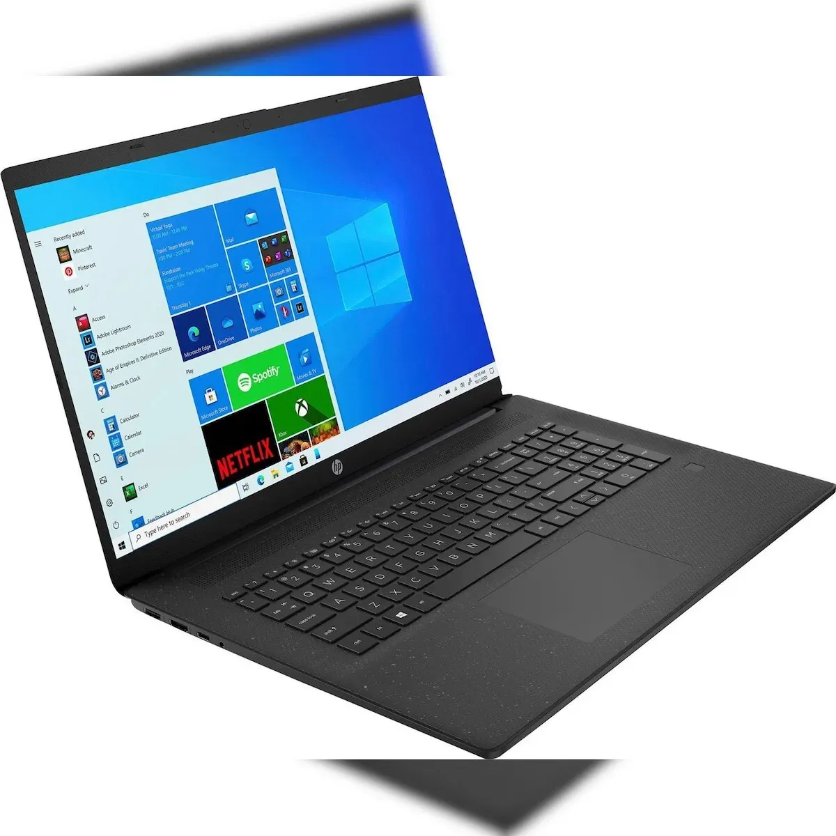 HP 17-cn0212ng 43,9 cm (17,3 Zoll) HD+ Notebook, Intel Pentium Silver N5030, 8 GB RAM, 256 GB SSD, Intel UHD Grafik 605, Windows 10 Home, QWERTZ -