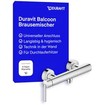Duravit Balcoon Einhebel-Brausemischer Aufputz für 1 Verbraucher Chrom BA4230000010