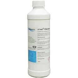 Poolpanda Aktiwa Filterreiniger alkalisch | 0,5 Liter | gegen Biofilme in Sandfilteranlagen