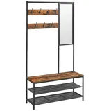 VASAGLE Garderobenständer HSR415B01 Schwarz