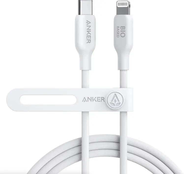 Anker 541 USB-C auf Lightning Kabel (bio-basiert, 0,9 m) B2B - Europa (ohne UK-Stecker) weiß