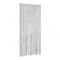VidaXL Fliegenvorhang Grau 90x220 cm Chenille