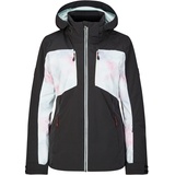 Ziener Damen TILFA Ski-Jacke/Winter-Jacke | warm, wasserdicht, PFC frei, black.cloudy rainbow, 38