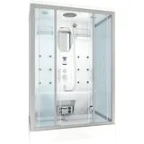 AcquaVapore Dusche Duschkabine D27-EH-EC-EA Duschtempel Sauna 140x90 cm MIT 2K Scheiben Versiegelung