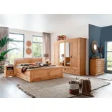 G+K Schlafzimmer-Set SZ-0079 4tlg. Holz Braun Kiefer
