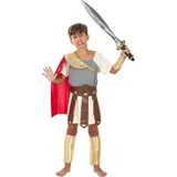 Funidelia | Gladiator Kostüm für Jungen Rom, Gladiator, Römischer Zenturio - Kostüm für Kinder & Verkleidung für Partys, Karneval & Halloween - Größe 3-4 Jahre - Granatfarben