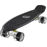 Ridge Skateboard Mini Cruiser, schwarz-klar, 22 Zoll