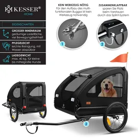 Kesser Boxer 2-in-1 Hundebuggy schwarz