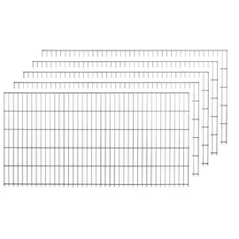 PEDDY SHIELD Einzelstabmattenzaun-Set Anthrazit 15 Stück je 100 cm x 200 cm