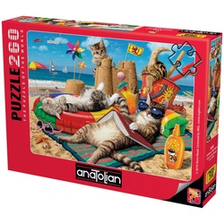 Anatolian 3322 puzzle 260 pcs. XL Cats on the beach