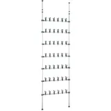 Wenko Teleskop-Schuhregal Atlas weiß 68,5 x 8,5 x 100,0 - 300,0 cm