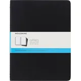 Moleskine Cahier XL 3er Set Punktraster Schwarz
