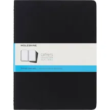 Moleskine Cahier XL 3er Set Punktraster Schwarz