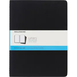 Moleskine Cahier XL 3er Set Punktraster Schwarz