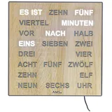 AMS Wortuhr 28 cm 1237 beige