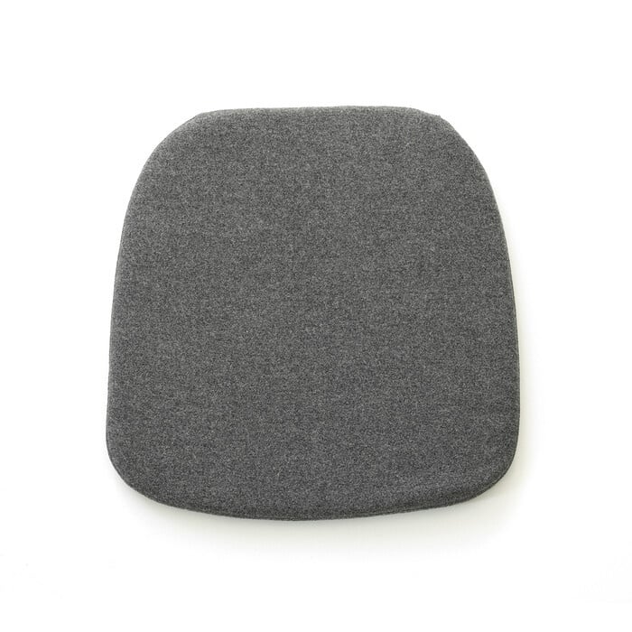 Vitra Sitzkissen für Eames Plastic Armchair Soft Seat Typ A grau, 2x39.5x38.5 cm