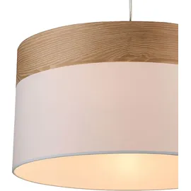 GLOBO Hängeleuchte 1-flg. 40 cm rund Textil weiß