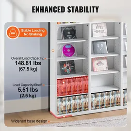 Vevor CD-Regal 9-lagig für 756 CDs Weiß