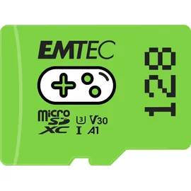 Emtec GAMING R100/W50 microSDXC 128GB, UHS-I U3, A1, Class 10 (ECMSDM128GXCU3G)