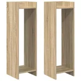 vidaXL Pflanzenständer mit Regal 30 x 30 x 100 cm Farbe Sonoma-Eiche