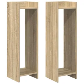vidaXL Pflanzenständer mit Regal 30 x 30 x 100 cm Farbe Sonoma-Eiche