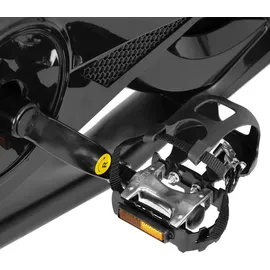 Gymrex Heimtrainer - Schwungmasse 13 kg - belastbar bis 100 kg - LCD - mit Stoßdämpfung - Schwarz
