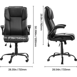 Vevor Chefsessel Holz Kunstleder