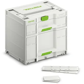 Festool Systainer SYS3-SORT/2 M 337 mit 2 Trennstegen schwarz 39,6 x 29,6 x 33,7 cm