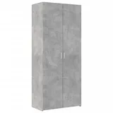 vidaXL Highboard, Sideboard mit Stauraum, Hochschrank Lagerschrank für Wohnzimmer, Beistellschrank Mehrzweckschrank, Betongrau Holzwerkstoff