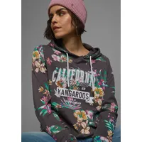 KangaROOS Kapuzensweatshirt, Langarm, figurumspielender Schnitt, aus Interlockmaterial, Gr. 36/38