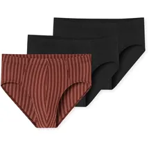 SCHIESSER Minislip 3 St. rot/schwarz 5