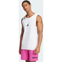 adidas Herren Essentials Small Logo Tanktop JE8984 - white/black L