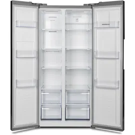 Respekta Side by Side Kühlschrank Gefrierkombi 505 L No Frost Inox Look 178 cm Respekta