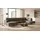 OTTO home Wohnlandschaft XXL Sofa Oland, Struktur, Flachgewebe, Luxus-Microfaser, Boucle, U-Form, 345 cm, Wellenunterfederung, Skandi-Design, Metallfüße braun