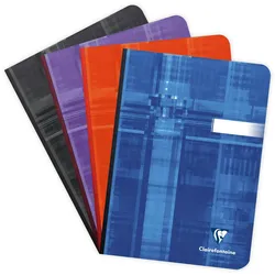 Clairefontaine 5x Kladden/Notizbücher A5 mit Softcover, 96 Blatt liniert 90g - Sortiert 69546C
