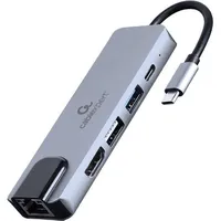Gembird A-CM-COMBO5-04 - docking station - USB-C 3.1 - HDMI - GigE