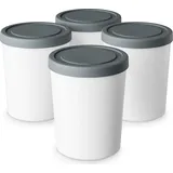 Klarstein Eisbehälter 4x 180ml Weiß