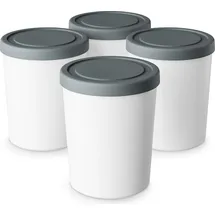 Klarstein Eisbehälter 4x 180ml Weiß
