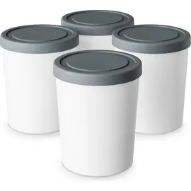 Klarstein Eisbehälter 4x 180ml Weiß