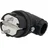 Unitec PCE 40502L Schuko-Stecker, Vollgummi, gewinkelt, schwarz