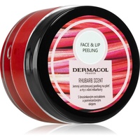 Dermacol Botocell Dermacol Face & Lip Peeling Rhubarb Zuckerpeeling für Lippen gegen müde Haut 50 g für Frauen