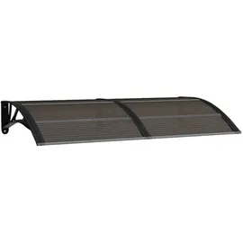 vidaXL Türvordach 150 x 75 cm schwarz