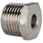 Riegler Reduziernippel, R 3/8 a., G 1/8 i., SW 17, Messing vernickelt